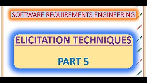 Elicitation Techniques | Requirements Elicitation Techniques | Scenarios And Use Cases