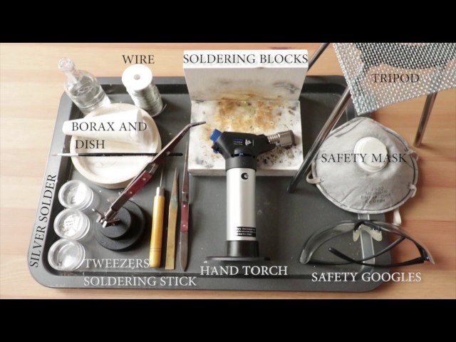 Jewelry Soldering Kit Tweezers, Tripod, Wire Cutter for Beginner  Silversmiths