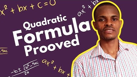 How to Derive the Quadratic formula method in solving Quadratic Equations #quadraticequation #maths