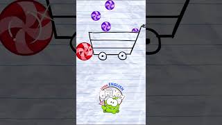 Learn Colors with Om Nom - Paper Animation #shorts #youtubeshorts #omnom