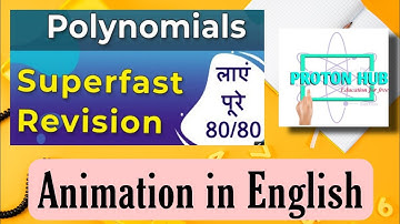 Chapter 2 | Polynomials | Class 10 Maths | Animation in English | Proton Hub