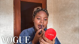 Testando os SEGREDOS DE BELEZA da MADELYN CLINE para VOGUE || skincare e makeup