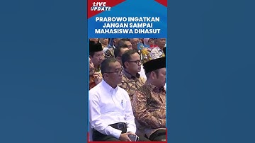 Presiden Prabowo: Jangan Sampai Mahasiswa Kita Dihasut oleh Kekuatan yang Tak Suka Indonesia Bangkit