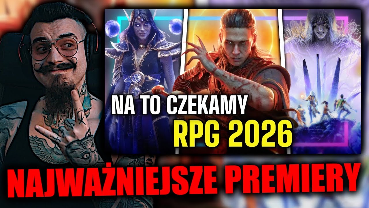 Kiszak Ogląda TOP 12 RPG'ÓW w 2026