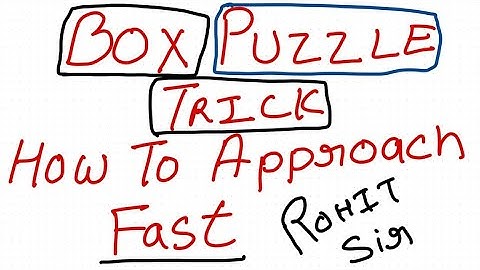 BOX BASED PUZZLE की ये  Trick क्या आपको पता थी Best Approch To solve Puzzle Reasoning  Rohit Sir
