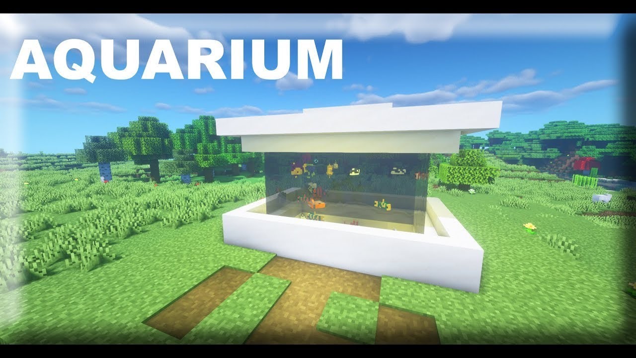 Building a aquarium in Minecraft - YouTube