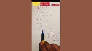 CLASS 10 Maths Ch 3 | Ex 3.2 Qno 1 Part 6 | Pair of Linear Equations in Two Variables |  NCERT