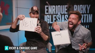 Enrique Iglesias &amp; Ricky Martin play The Newlywed Game: How Well Do They Know Each Other?