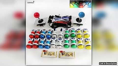 DIY PC Raspberry Pi Arcade joystick Game Kit With LED Push Button American Style Joystick USB