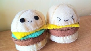 How to Make a Kawaii Cheeseburger Plushie
