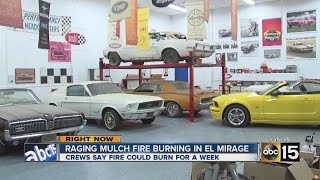 Business owner says mulch fire too close for comfort