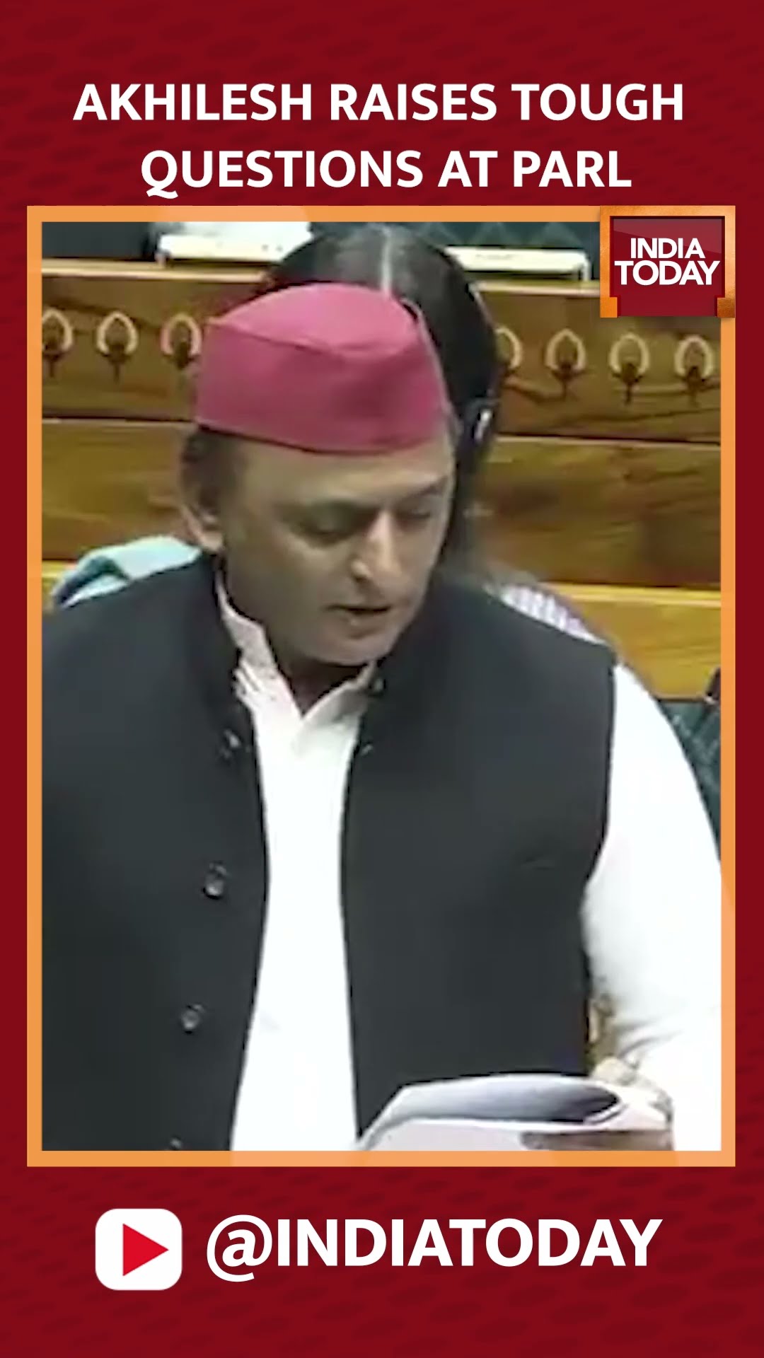 Samajwadi Party Chief Akhilesh Yadav Raises Tough Question In The Parliament Session #shorts
