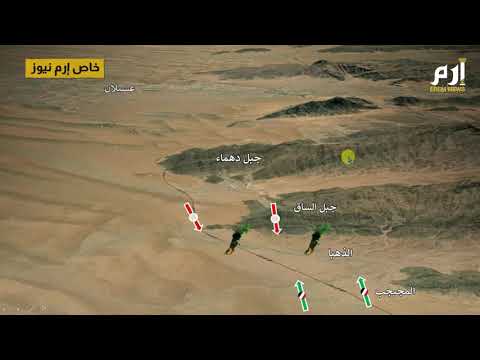 خريطة تقدم قوات الحكومة اليمنية في شبوة لقطع خط الإمداد عن الحوثيين