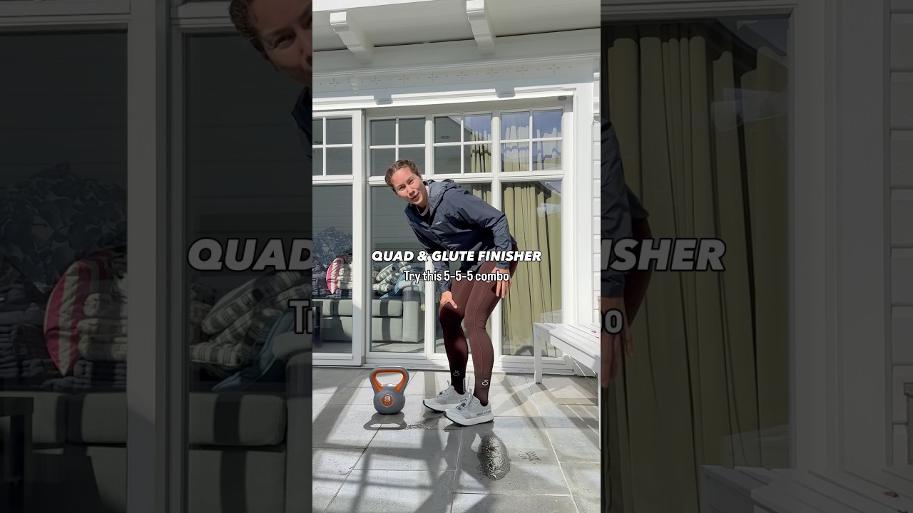 Quad & Glute Finisher 💥 Try This 5-5-5 Combo! #strengthtraining #legday