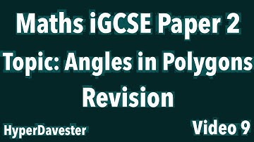 Maths iGCSE Edexcel Paper 2 Angles in Polygons question walkthrough under 3min | 4MA1/2HR | Revision