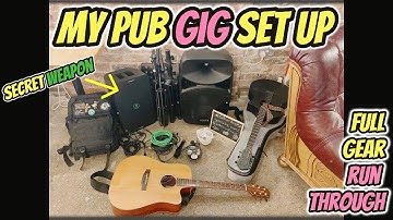 My Acoustic Pub Gig Set Up (MACKIE SHOWBOX Review)