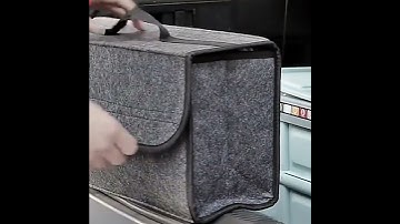 Large Anti Slip Compartment Boot Storage Organizer Tool Car Storage Bag Car Trunk Organizer Soft...