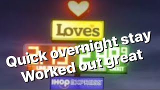 Quick overnight at The Loves Truck Stop