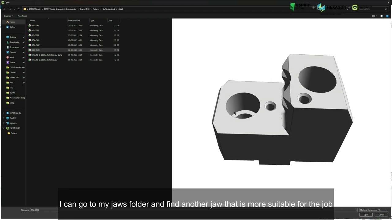 ESPRIT EDGE MillTurn Tutorial Step 1 Setup YouTube