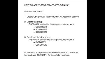 How to Apply CESS In GST | Creating Tax Group | GST Additional Tax | MULTI TAX Rate under GST