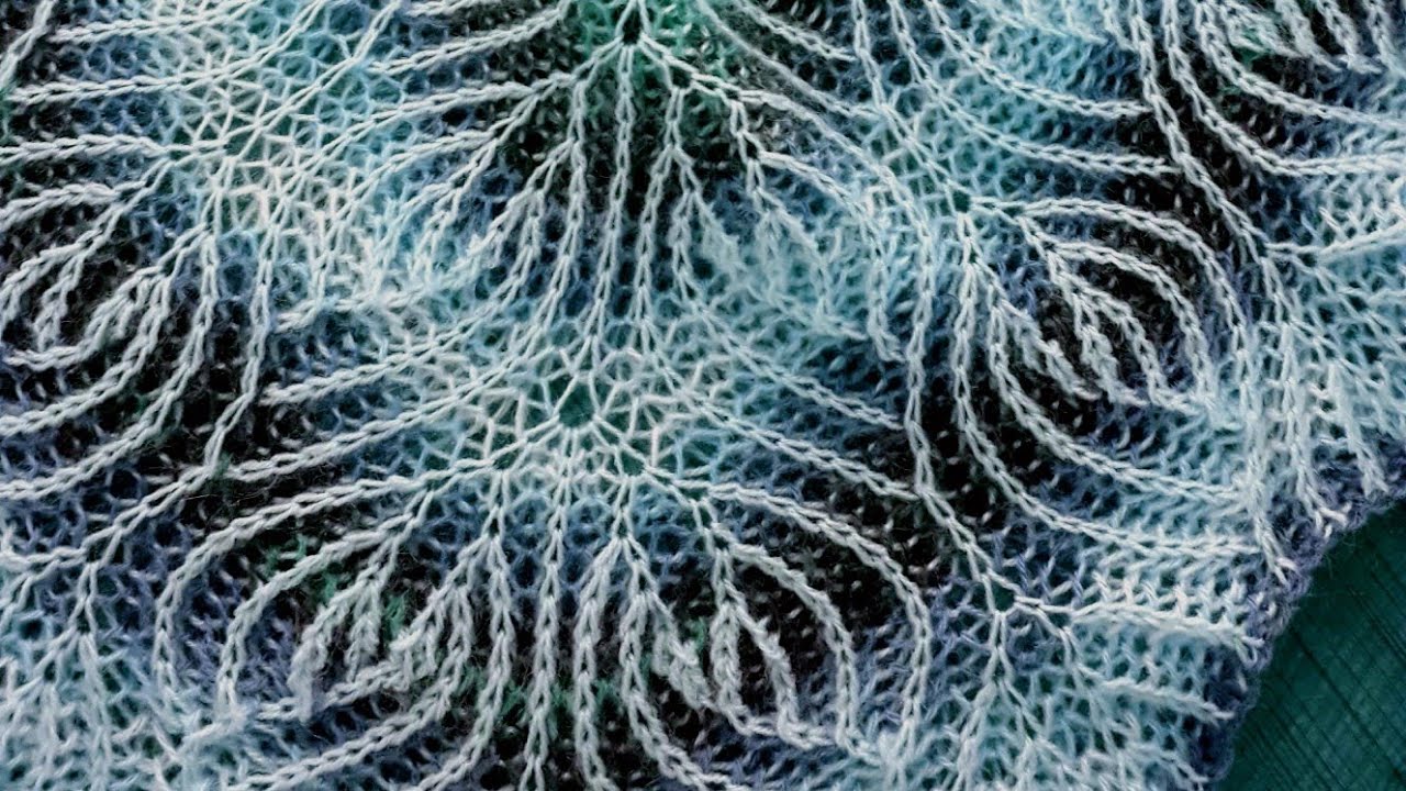 ✅(3) selanik örgü. selanik örgü üçgen şal (BÖLÜM 1) 2 color brioche knitting