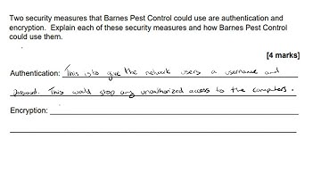 AQA Computer Science 3 5 3  Network Security Walking Talking Mock