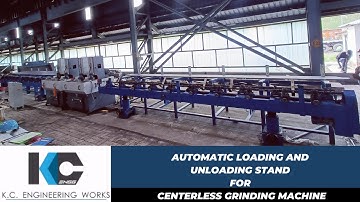 Automatic loading and unloading stand for centerless grinding machine