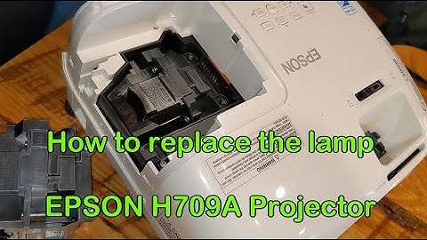 How to replace an Epson projector lamp light bulb H709A ELPLP88