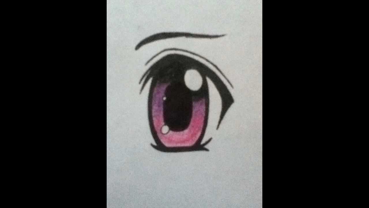 how to draw a cute chibi eye - YouTube