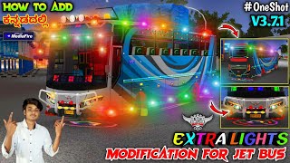 EXTRA LIGHTINGS FOR BUSSID JET BUS V3.7.1 IN KANNADA💛❤️ Colourfull Lights MOD For Bussid Jet Bus Cgk screenshot 5