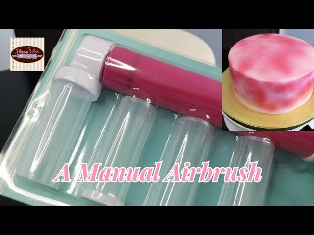 Manual Airbrush DIY Baking Tools with 4pcs Cake Spray Tube for Kitchen  Decorating Cupcakes Cookies and