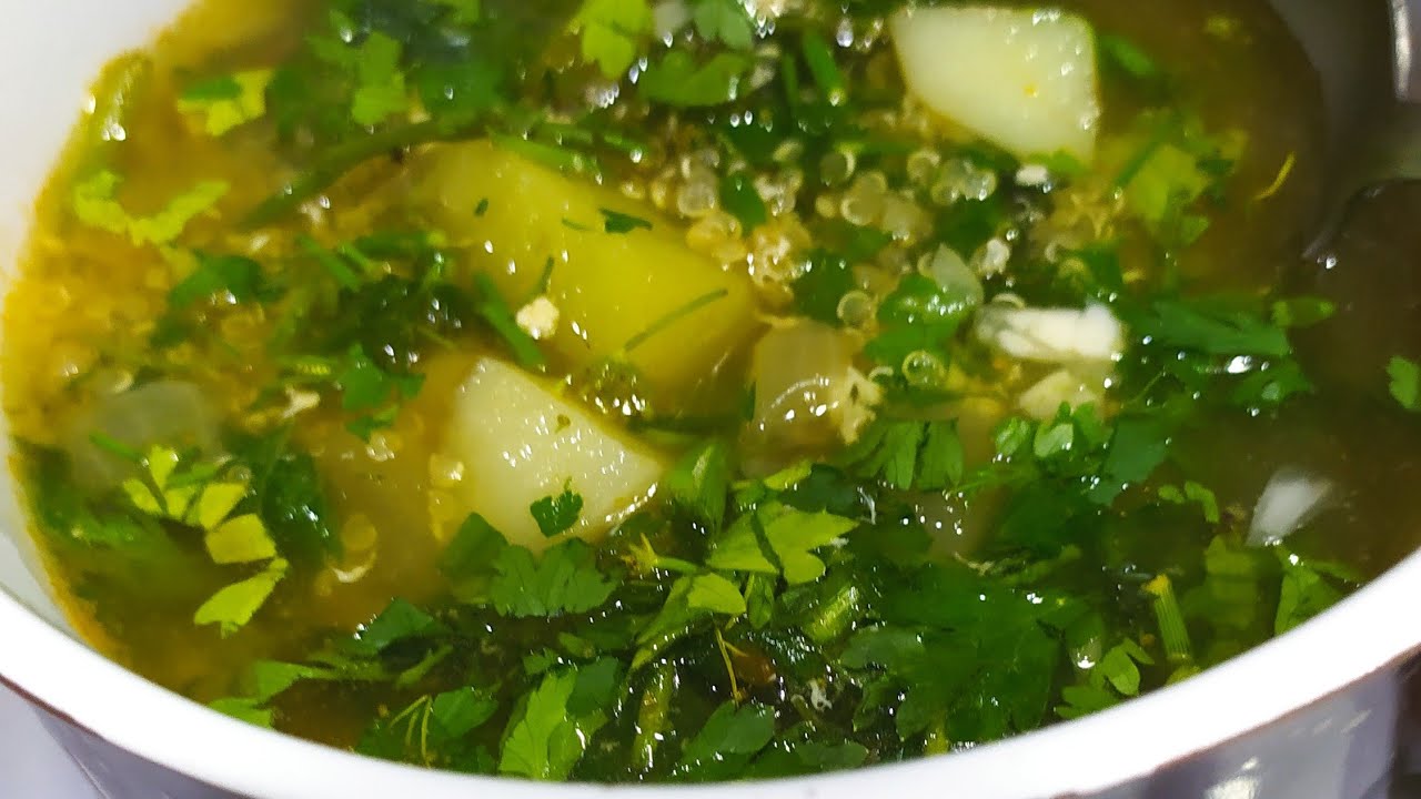 #Եղինջով #քինոայով անմահական ճաշ.համից չեք կշտանա/Суп из #крапивы с #киноа/#Nettle Soup with#quinoa