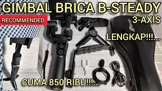 GIMBAL STABILIZER MURAH TERBAIK BRICA B-STEADY 3 AXIS, LENGKAP BERKUALITAS RECOMMENDED.