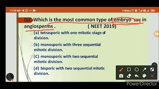 sexual reproduction in flowering plant  PYQs  for NEET 2021 #short