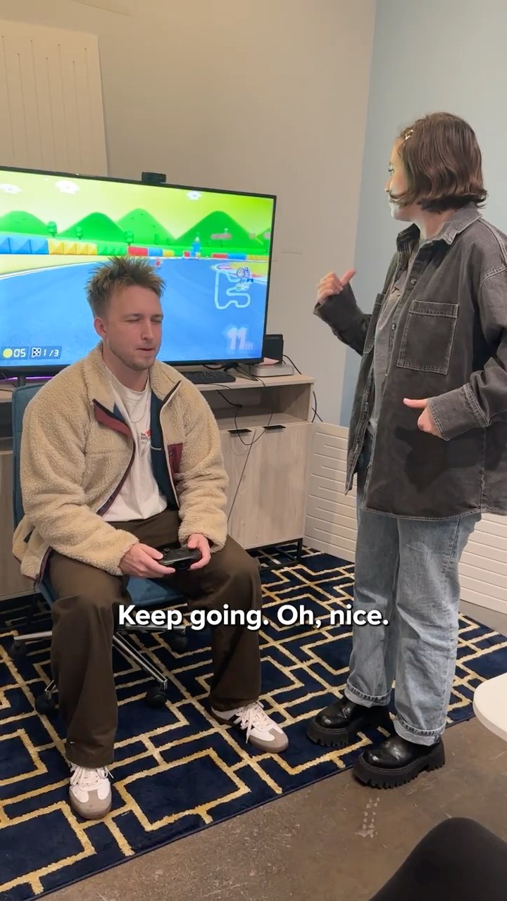 Getting coached in Mario Kart