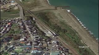 Google Earth Kasashima Station(Niigata)  Shin-Etsu Main Line