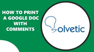 How to PRINT a GOOGLE DOC with COMMENTS ✅💬