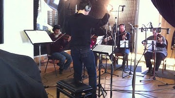 Studio Recording Session of the Strings for Maxence Cyrin