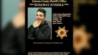 FASTCAST: The Catoosa County Sherrif's Office is searching for a missing 16-year-old boy.
