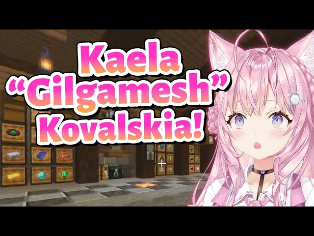 Koyori giving Kaela a new middle name, “Gilgamesh”【Minecraft/Hololive Clip/EngSub】 class=