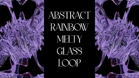 Abstract Rainbow Melty Glass Loop ( blender tutorial )