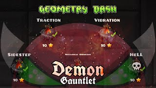 “Demon Gauntlet” Complete (all coins) | Geometry Dash Gauntlets