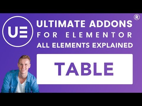 Ultimate Addons Elementor | Table