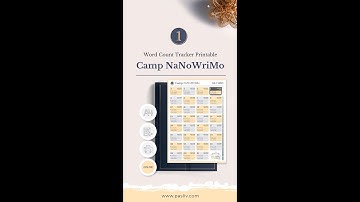 Camp NaNoWriMo July 2023 Word Count Tracker & Writing Project Outline Template