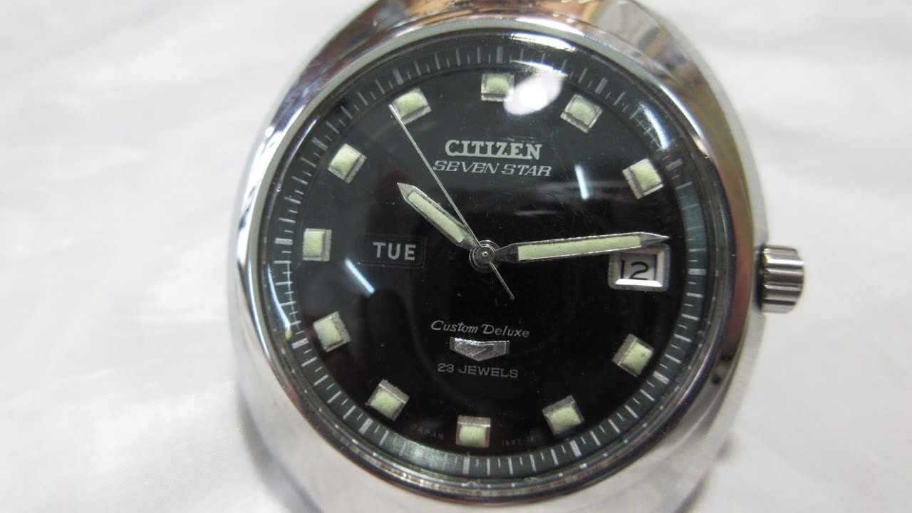 FOR SALE - Vintage Citizen Seven Star Custom Deluxe Automatic 23