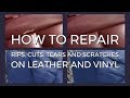 Repair rips, cuts, tears and scratches on leather and vinyl with Coconix Leather Care Pro