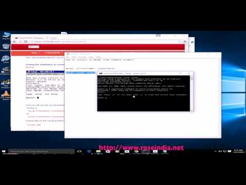 How to connect to MySQL from command prompt?