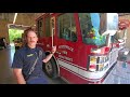Huntsville Fire Department gives a tour of a fire truck