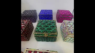 Exquisite Crystal Jewelry Box Evening Clutch Bag 