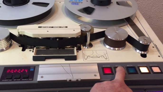 Otari MX-80 32 track 2 tape machine transport and remote test